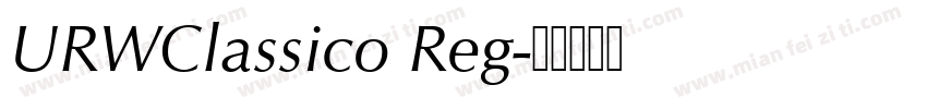 URWClassico Reg字体转换